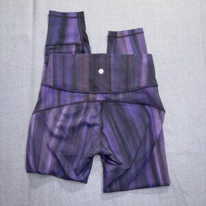 Lululemon In Movement Tight 25" Leggings Brushed Lunar Purple Intergalactic sz 6